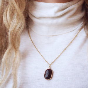 Black Marble Necklace