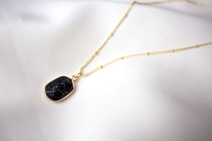 Black Marble Necklace