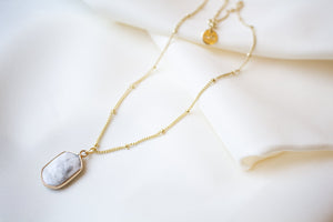 White Marble necklace